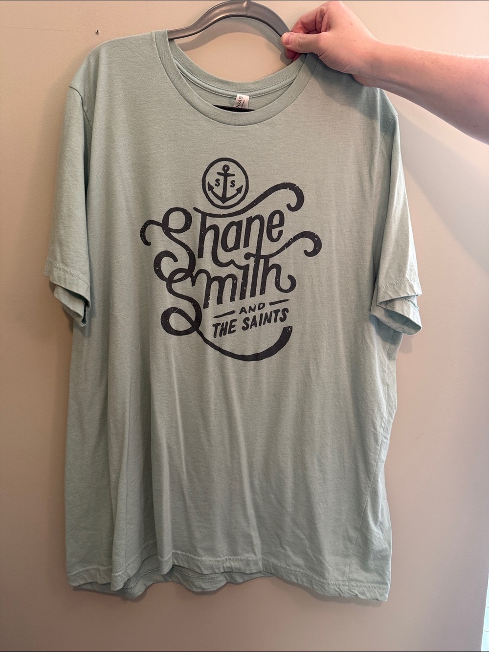 Bella Canvas Sage Green Shane Smith & The Saints Short Sleeve Tee